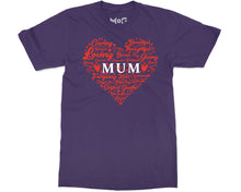 Mum Heart T-shirt Inspirational Mom Life Shirt Mother's Day Gift Tee
