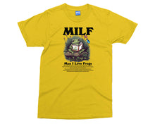 MILF - Man I Love Frogs T-shirt for Men Amphibian Lovers Gifts Funny Joke Tee