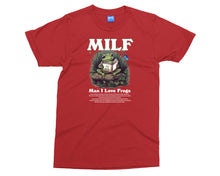 MILF - Man I Love Frogs T-shirt for Men Amphibian Lovers Gifts Funny Joke Tee
