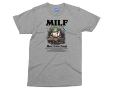 MILF - Man I Love Frogs T-shirt for Men Amphibian Lovers Gifts Funny Joke Tee
