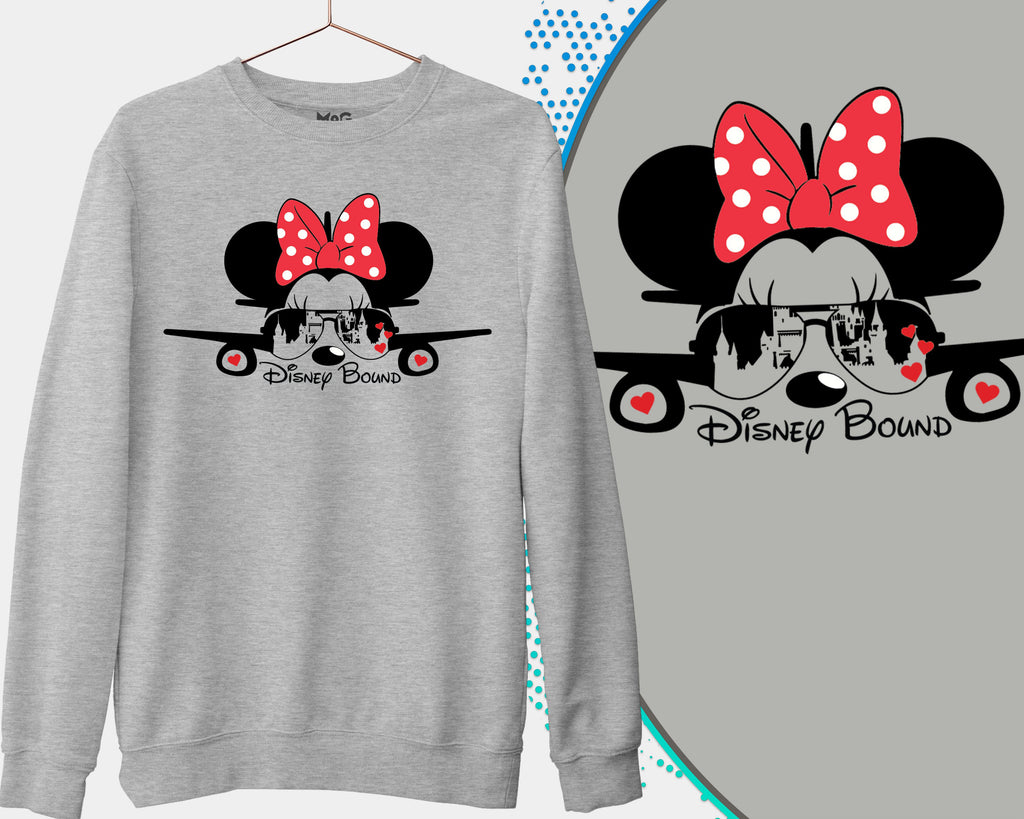 Matching Family Disney Bound Mickey Plan Printed Sweatshirt Disneylan Mog Print