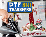 My 1st Christmas Theme Newborn Kids Apparel DTF Iron On Heat Transfers