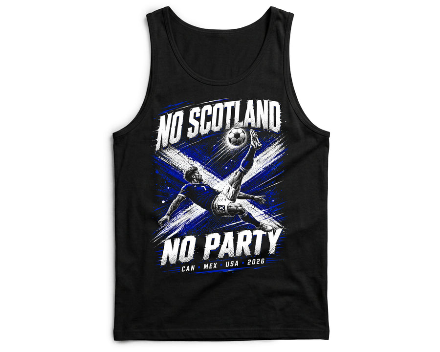 Funny Scottish Vest World Football Cup Top No Scotland No Party Tank