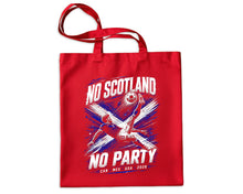 Funny No Scotland No Party Tote Scottish World Football Cup Canvas Bag