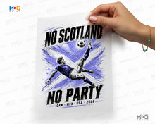 Scottish Football World Cup Iron On Funny No Scotland No Party DTF