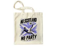 Funny No Scotland No Party Tote Scottish World Football Cup Canvas Bag