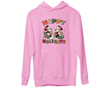 Mickey & Minnie Happy Holidays Hoodie | Christmas Disney Hoody Xmas Gift