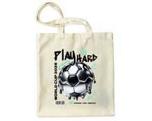 Play Hard Football World Cup 2026 Tote Canada USA Mexico Canvas Bag
