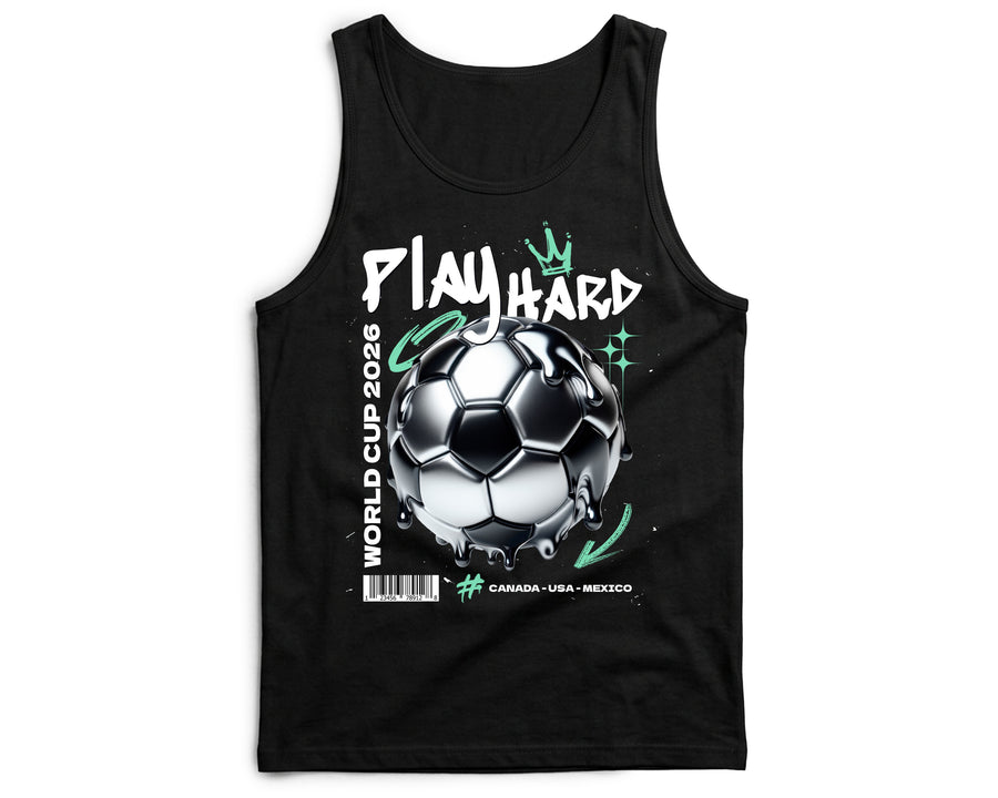 Play Hard Football World Cup Vest Canada USA Mexico Streetwear Tank