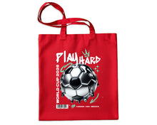 Play Hard Football World Cup 2026 Tote Canada USA Mexico Canvas Bag