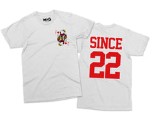 Personalised matching King and Queen of hearts T-Shirts Couple's together since Slogan His and Hers Gift Tops