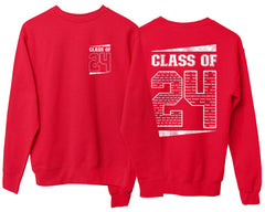 Class of 24 Custom Name Sweatshirt 2024 Leavers Personalised Jumper