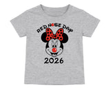 Red Nose Day T-shirt Kids Mickey Minnie Matching Teachers Students Top