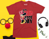Red Nose Day 2026 T-shirt Disney Mickey Minnie Child Care Home Gifts