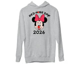 Mickey Minnie Face Red Nose Day 2026 Hoodie Matching Top Disney Gifts