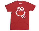 Red Nose Day T-shirt Googly Eyes Tongue Out Kids School Event Gift Top