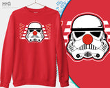 Red Nose Day Storm Trooper Sweatshirt Star Wars Kids Adults Jumper