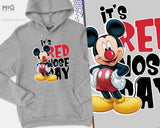 Mickey Minnie Mouse Red Nose Day Hoodie School Event Jumper