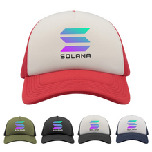 Solana Logo Trucker Cap, Sol Cryptocurrency Hat, Solana Investor Gift, Solana Hat, Investor Dad Brother, Crypto Bull - Adult Unisex