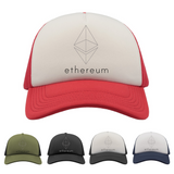 Ethereum Hat, Eth Crypto Coin, Ethereum Trucker Cap, Dad Gift, Hodl Cryptocurrency Gift, ETH Crpyto Trader, Blockchain Technology Hat