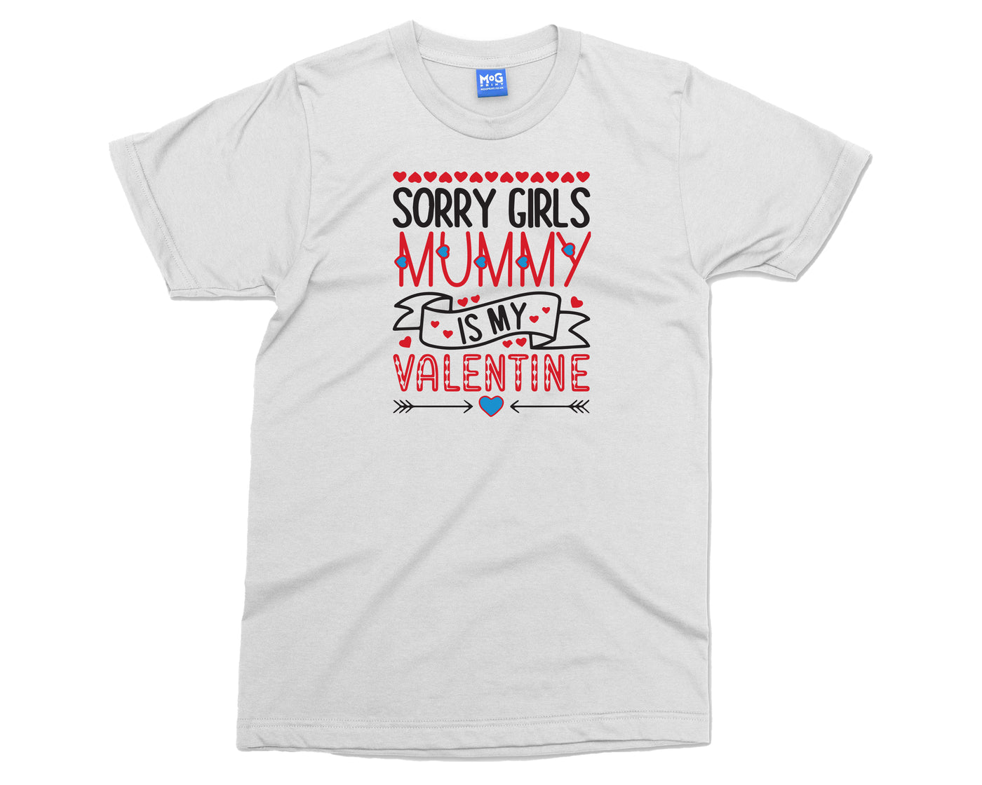 Funny Valentine's Day T-shirt Mum Dad Is My Valentine Shirt Gift for Kids Adults Tee
