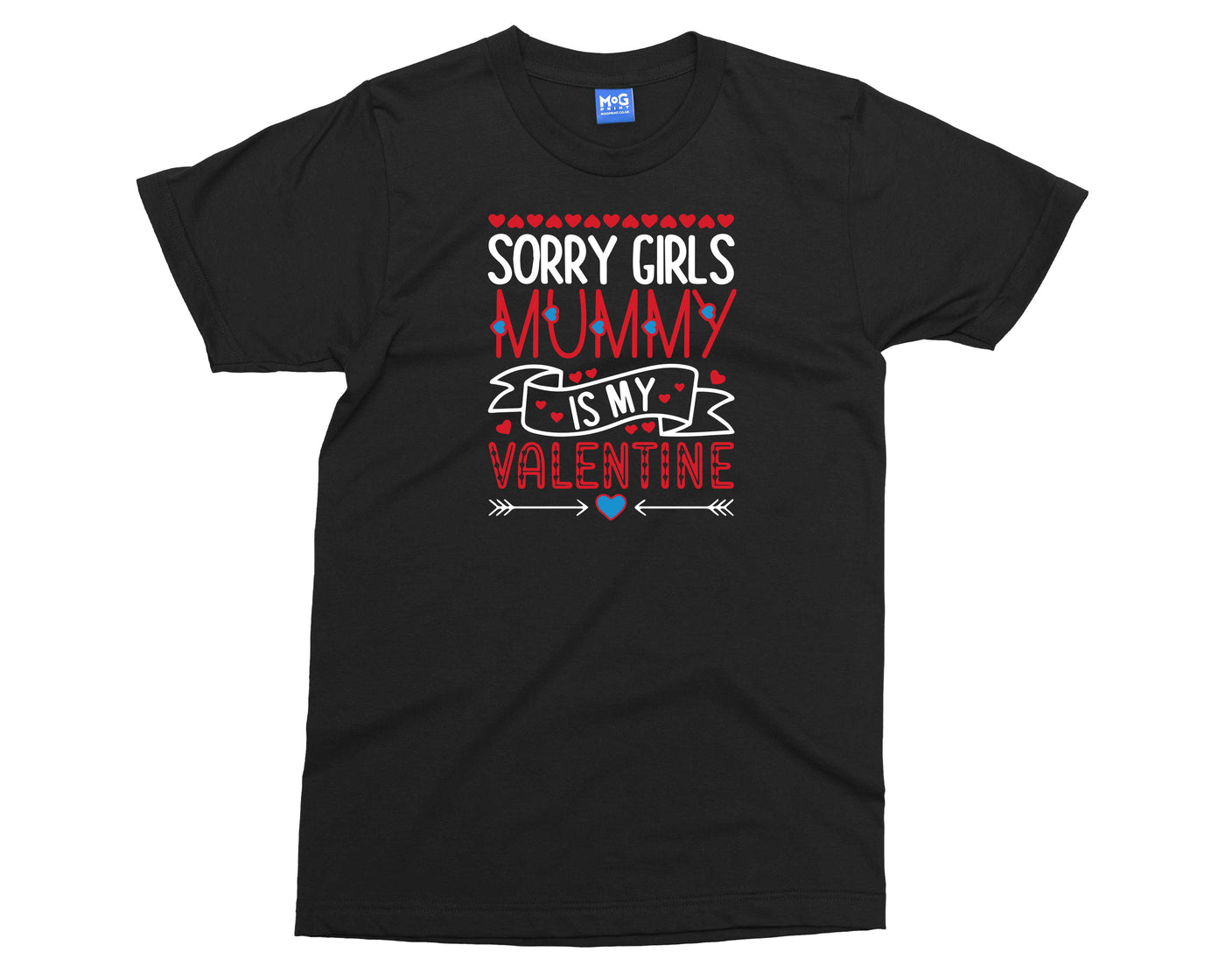 Funny Valentine's Day T-shirt Mum Dad Is My Valentine Shirt Gift for Kids Adults Tee