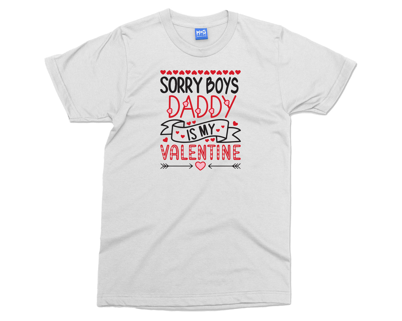 Funny Valentine's Day T-shirt Mum Dad Is My Valentine Shirt Gift for Kids Adults Tee