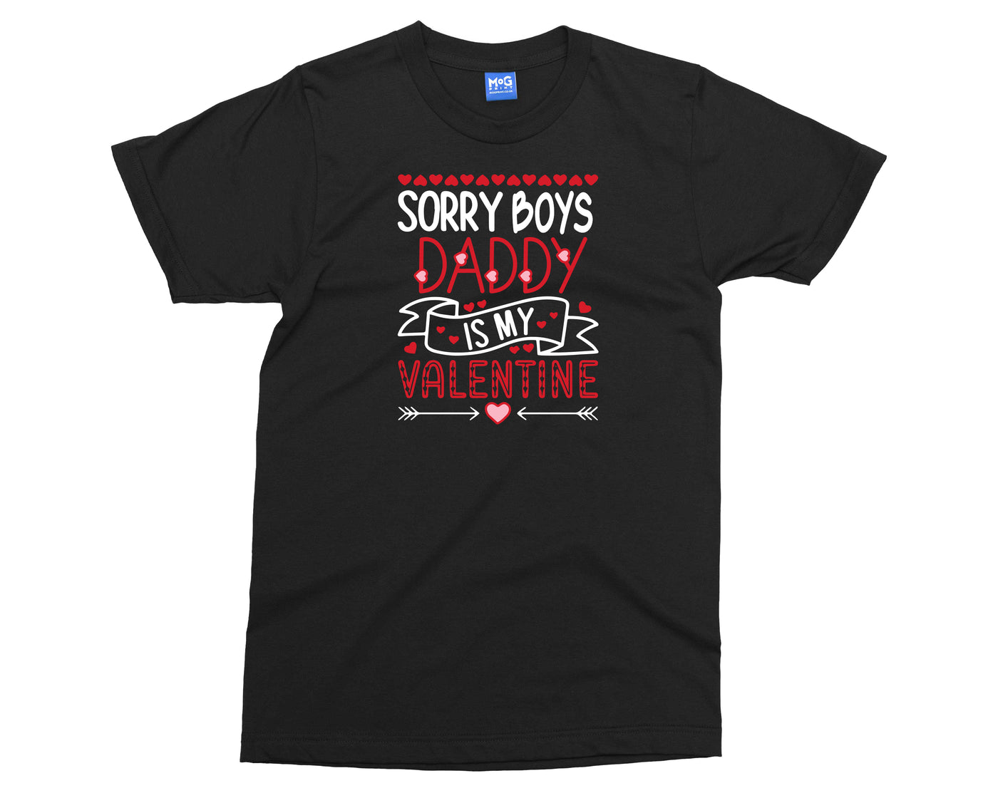 Funny Valentine's Day T-shirt Mum Dad Is My Valentine Shirt Gift for Kids Adults Tee