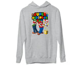 Red Nose Day Super Mario Hoodie Luigi Princess School Event Gamer Gift