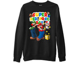 Red Nose Day Mario Sweatshirt 2026 Top Gamer Kids Costume