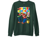 Red Nose Day Mario Sweatshirt 2026 Top Gamer Kids Costume