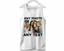 Personalised Tank Top Custom Photo Text Vest Printed Sleeveless Tee