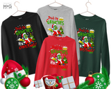 Drink Up Grinches Christmas Sweatshirt, Grinchmas Jumper, Xmas Top for Men Women