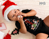 My 1st Christmas Babysuit Xmas Theme Party Teddy Bears & Santa Romper