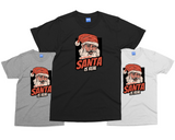 Adult Christmas Joke T-shirt Funny Santa is Real Shirt Rude Xmas Gifts for Men