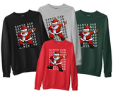 Christmas Dabbing Santa Sweatshirt Funny Dancing Dab Cheer Jumper Xmas Gifts