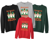 Santa Squad Gnomes Sweatshirt Christmas Crew Matching Family Jumper Xmas Gifts