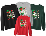 Funny Dabbing Elf Sweatshirt, Xmas Eve Party Group Matching Top For Video Gamers