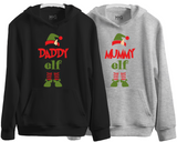 Custom Family Elf Christmas Hoodie, Group Matching Funny Santa Xmas Eve Hoody