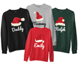 Custom Name Christmas Family Sweatshirt, Matching Group Personalised Xmas Gifts