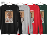 Custom Text Sweatshirt Design Your Own Personalised Jumper Gift Top for Him Her