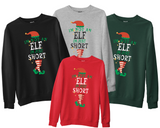 Christmas Slogan Sweatshirt, Unisex Xmas Upper, Funny Elf Hat and Legs Jumper