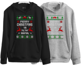 Merry Christmas Ya Filthy Animal Hoodie, Xmas Sweatshirt for Men Women and Kids