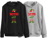 Custom Family Elf Christmas Hoodie, Group Matching Funny Santa Xmas Eve Hoody