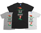 Christmas Slogan T-shirt, Unisex Xmas Tee, Funny Elf Hat and Legs Holiday Top