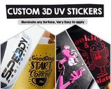 Custom 3D Stickers for Promotional Branding, UV DTF Personalise with Your Logo & Design