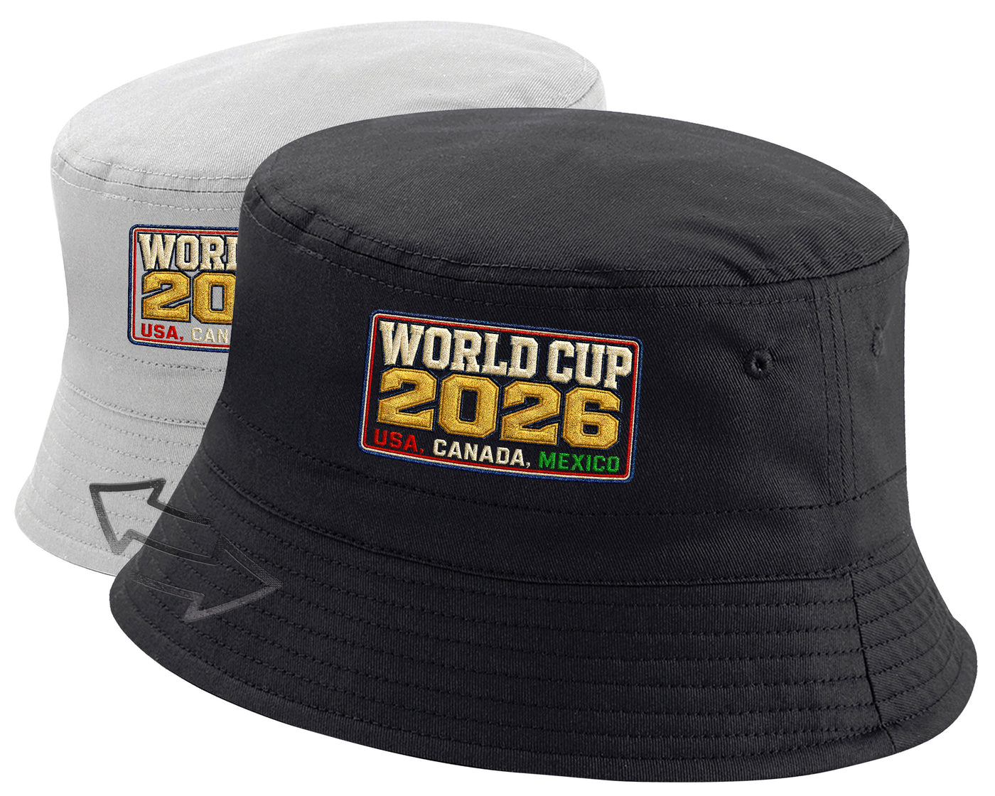 World Cup 2026 Bucket Hat USA Canada Mexico Football Fan Gift Cap