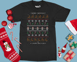 Merry Christmas And A Happy New Year T-shirt, Xmas Tee for Men Women and Kids