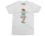 Christmas Slogan T-shirt, Unisex Xmas Tee, Funny Elf Hat and Legs Holiday Top