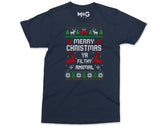 Merry Christmas Ya Filthy Animal T-shirt, Holiday Gifts for Men Women and Kids